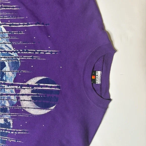 Vintage 90s Steamboat Colorado Wrap Around Crewneck Sweatshirt Size L - Picture 9 of 9